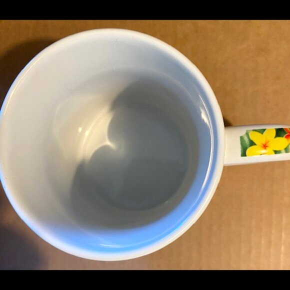 I Love Hawaii Aloha State Souvenir Coffee Cup Mug by Plumeria License Plate ABC - Picture 4 of 5